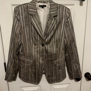 Lafayette 148 New York Metallic Striped Blazer